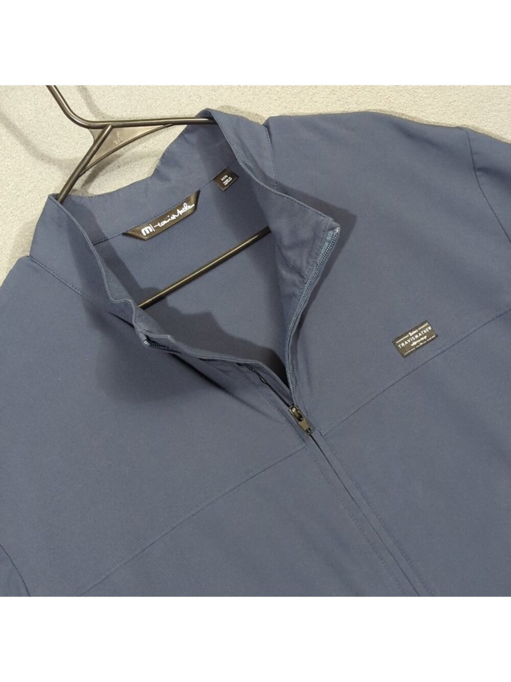 Travis Mathew Jacket Men's 3XL Blue Crystal Cove 2.0 Full Zip Lightweight